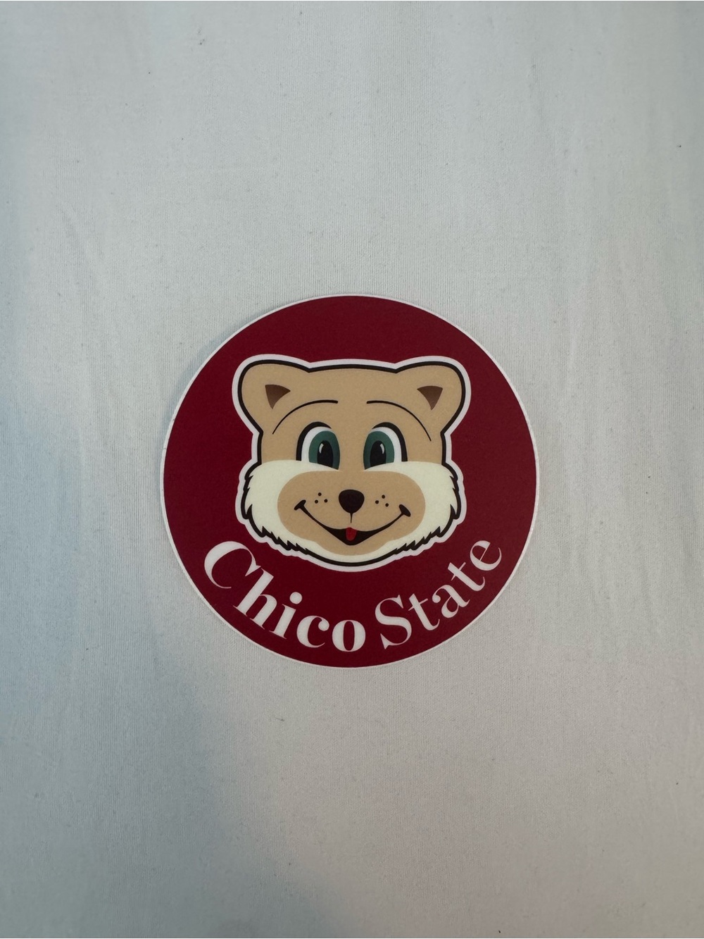 Chico State Round Sticker - Red Mascot
